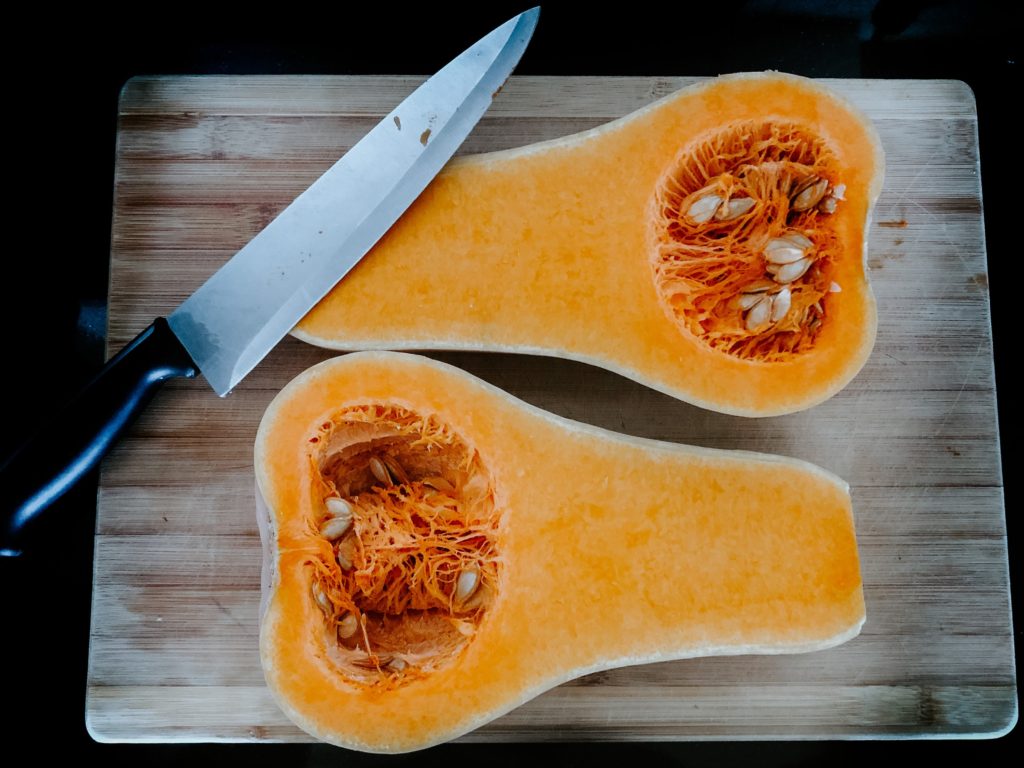 Cut Butternut Squash