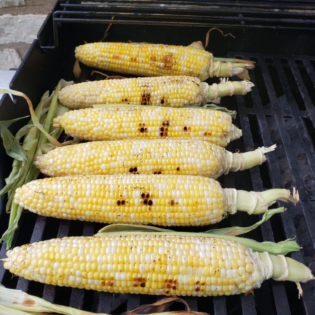 Grilled Corn on the grill