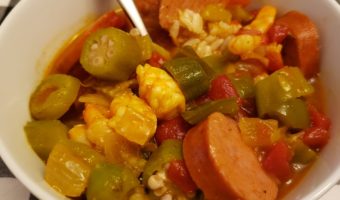 Gumbo in a bowl