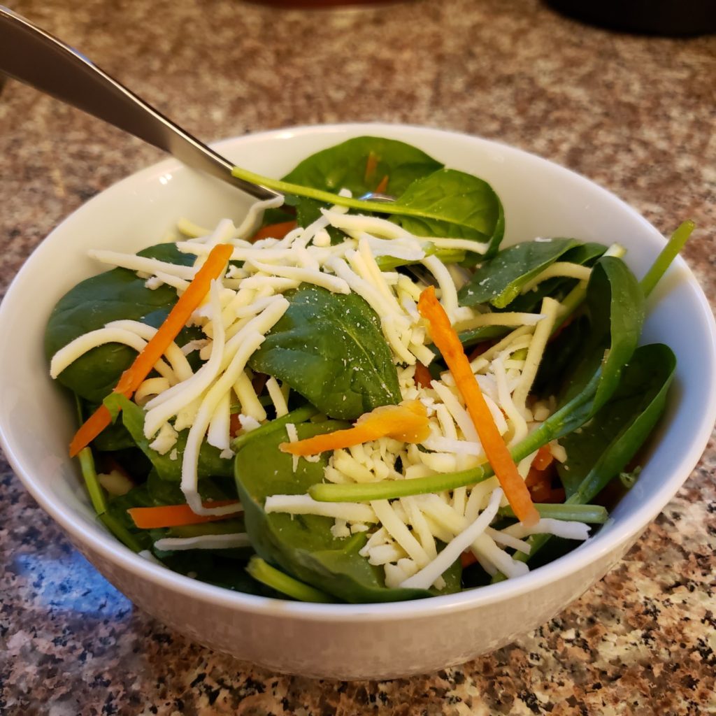 Imo's Salad in a White Bowl