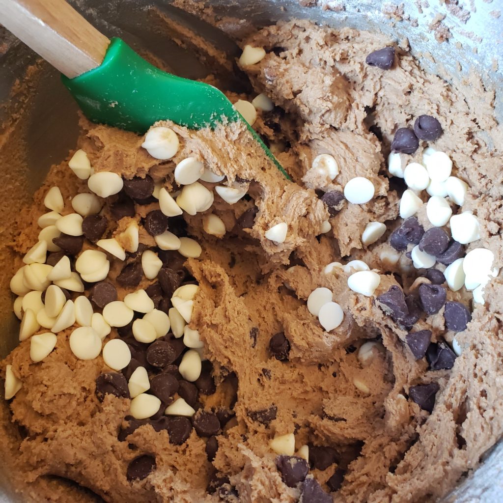 Chocolate Chips added to Dough