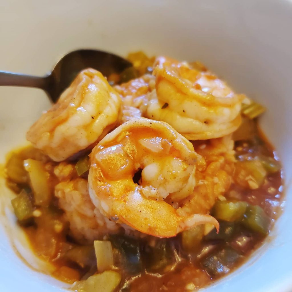 Shrimp Etouffee in a bowl